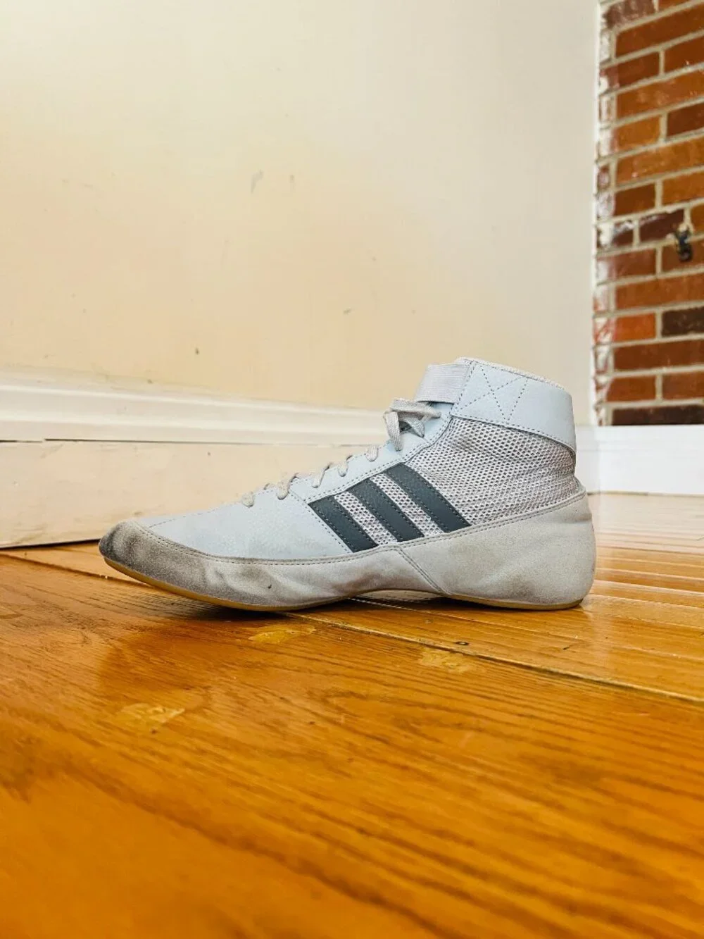 Adidas HVC 2 Men's Wrestling Boxing Shoes Dark Onyx Gray Size 9.5